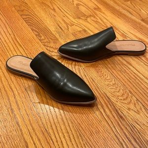 Madewell black leather mule